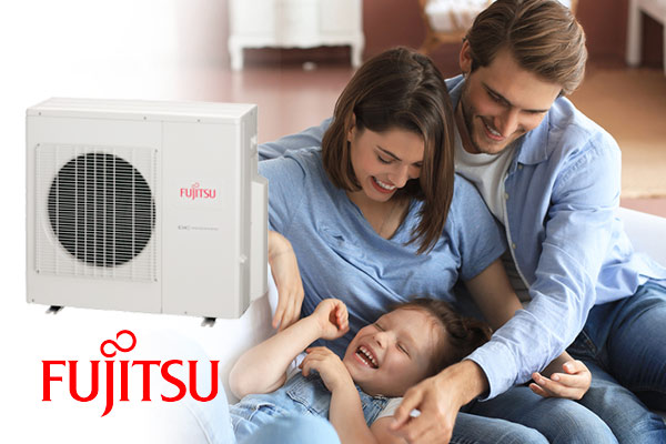 fujitsu heat pump heating installation