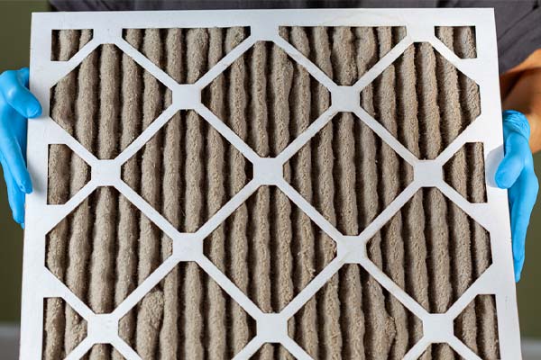 image of a dirty hvac filter