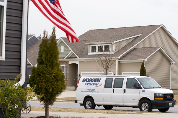 Modern Comfort HVAC service van