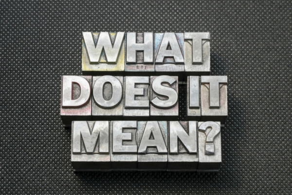 what does it mean phrase spelled using metal letter blocks depicting humidity reduction