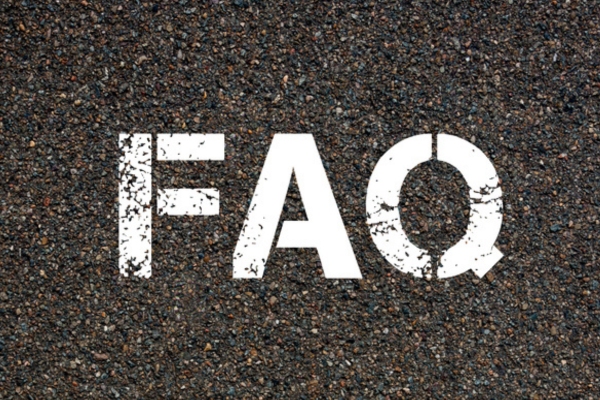 FAQ spray painted on concrete depicting cracked furnace heat exchanging system