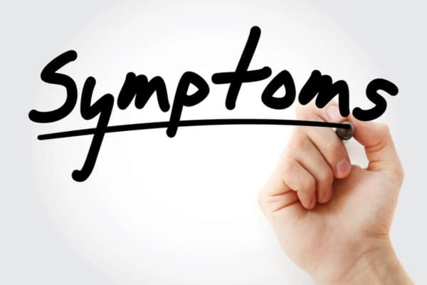 symptoms text using a black marker depicting stressed furnace